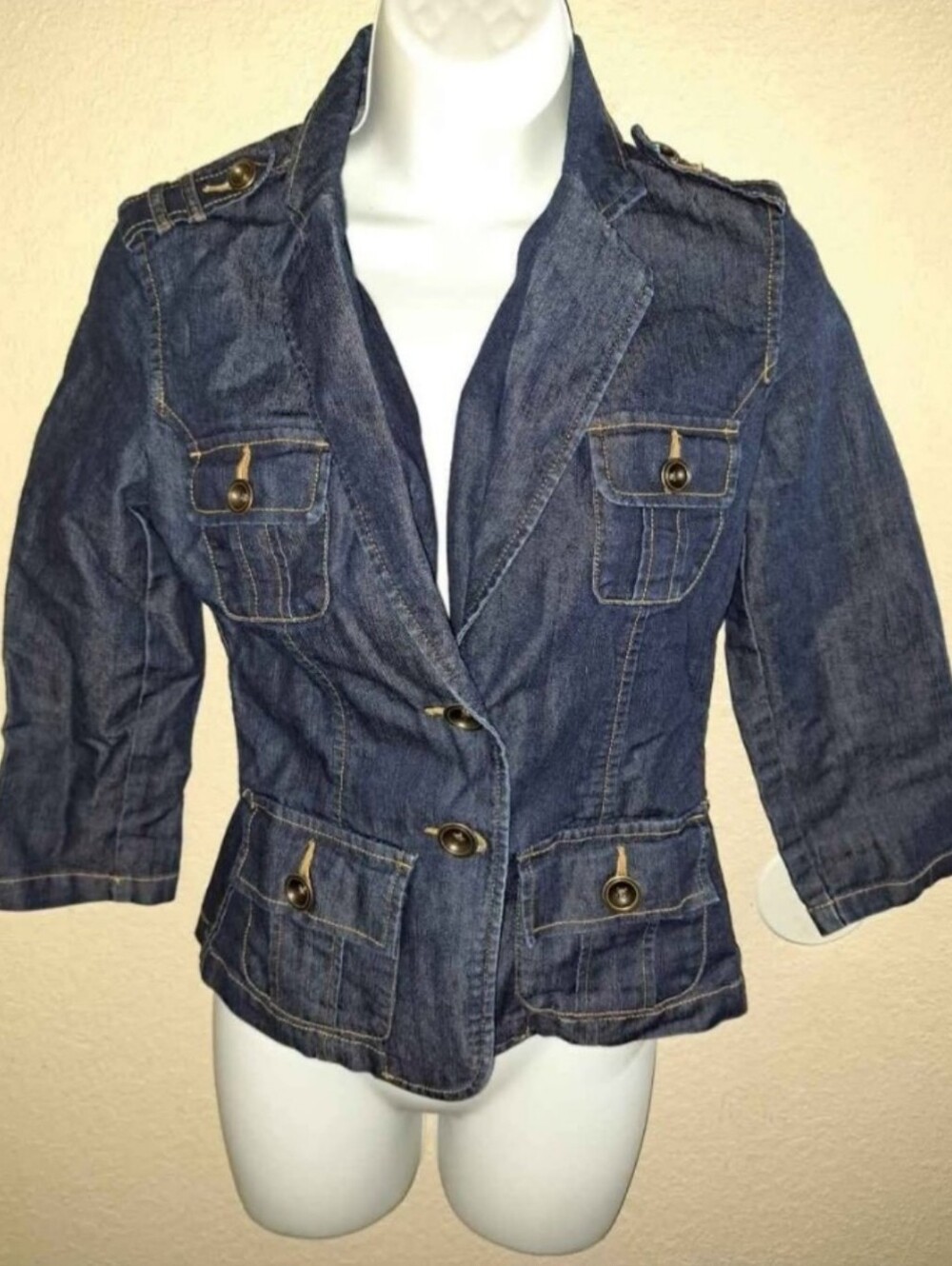 City Streets Denim Blazer
